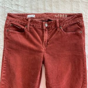 🌸Gap 1969 🛍Always Skinny Cords EUC Rusty Rose